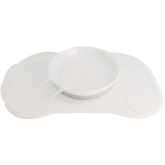 Twistshake, Click-Mat Mini + Plate Pastel White, 78443