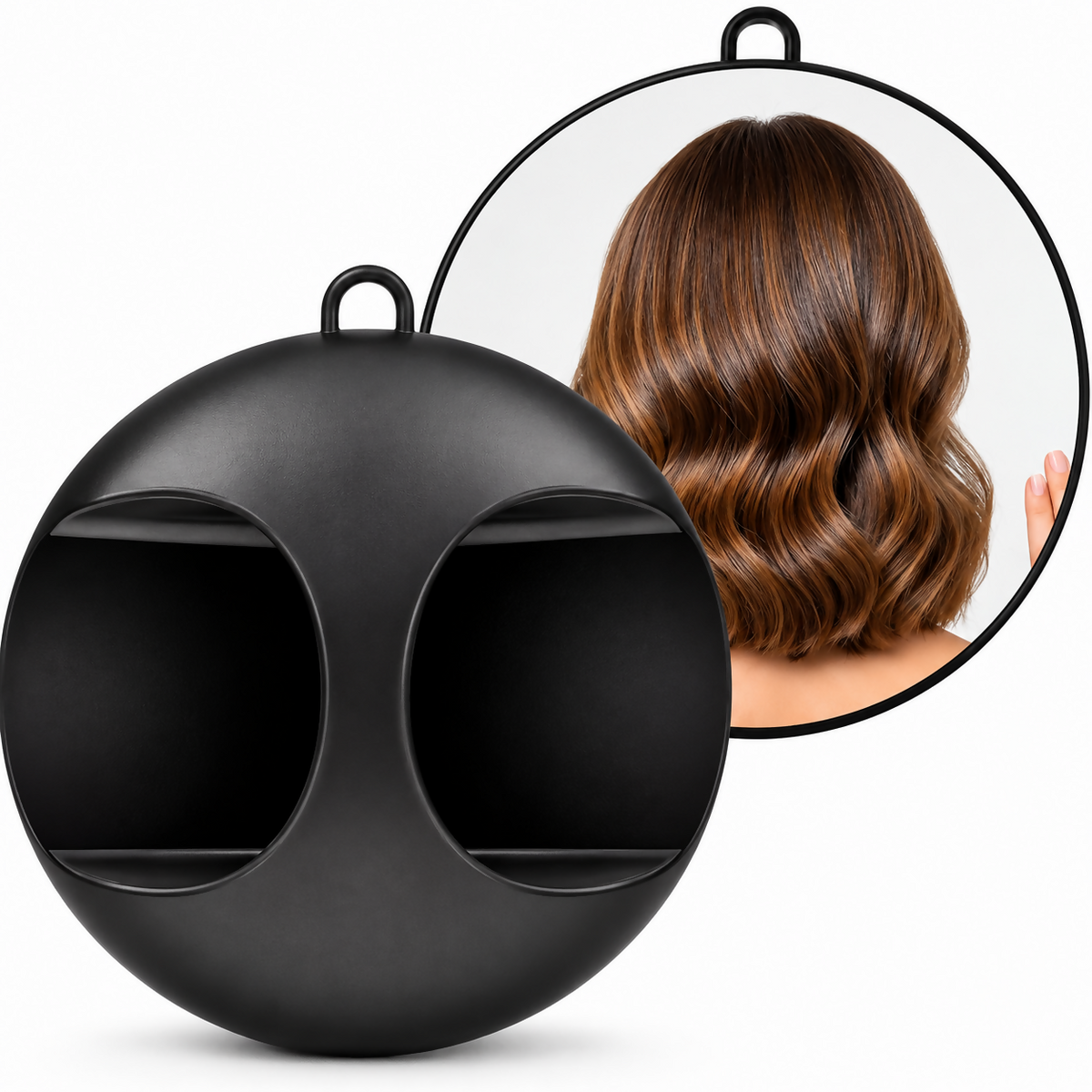 Lightweight Handheld Round Hairdressing Mirror