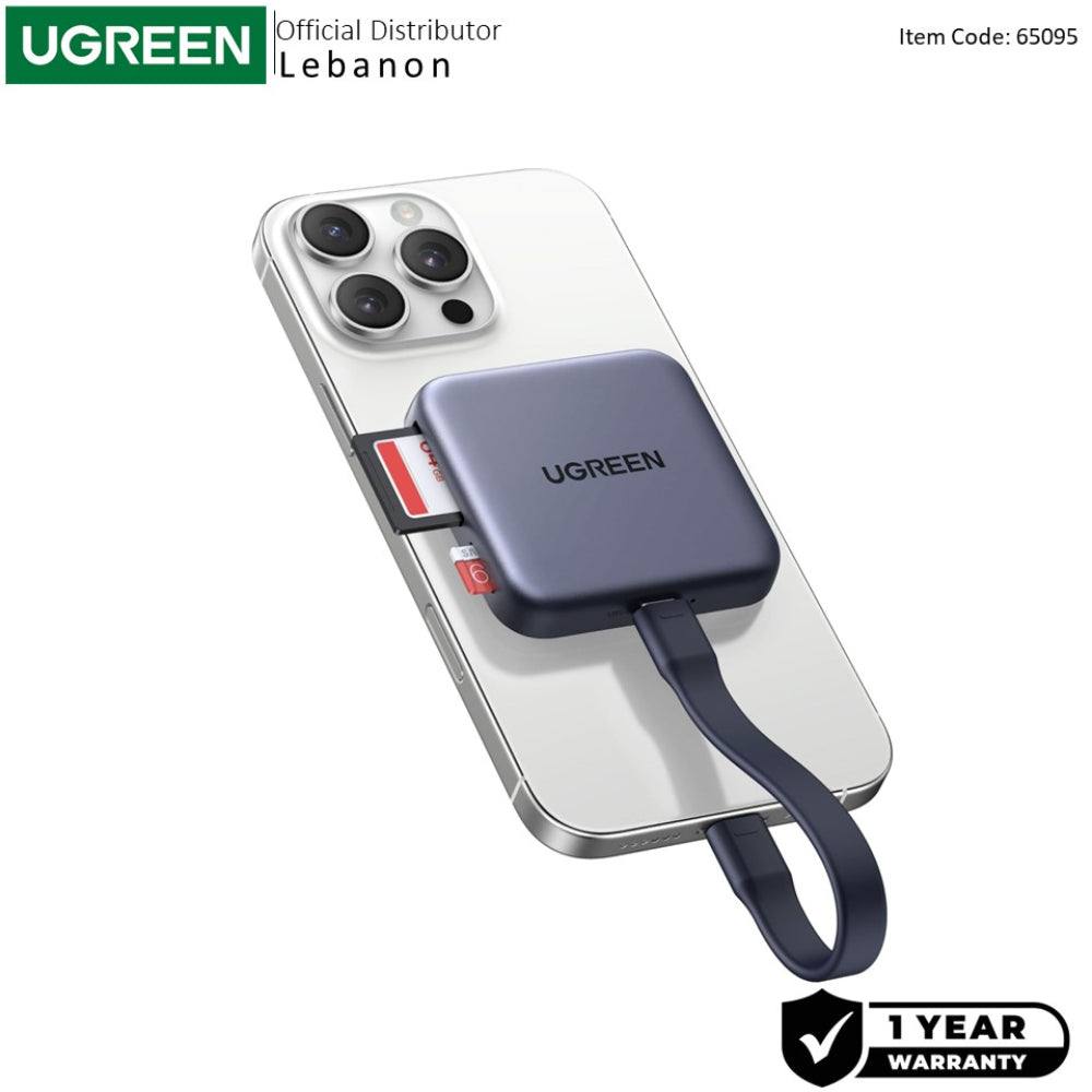 Ugreen Magnetic 3 In 1 USB-C Card Reader - Compact & Fast File Transfer - CM898 65095