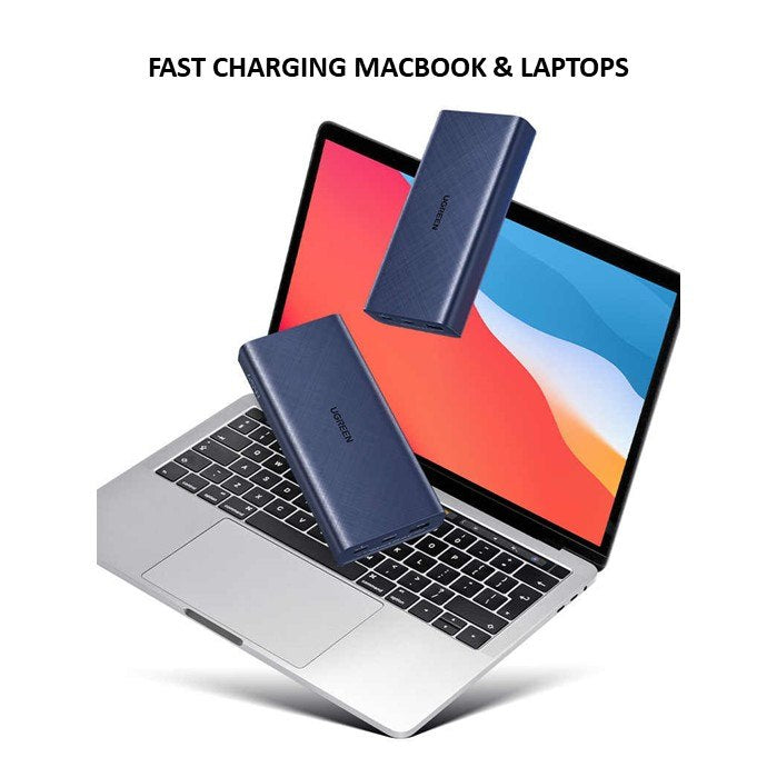 Ugreen, Pd45W Macbook, Laptop & Smart Phone Power Bank, 20000 Mah Atl Battery Technology Pb165 - 80304