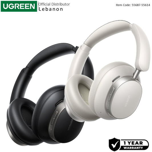 UGREEN Studio Pro Wireless Headphones, Dual Hi-Res & LDAC Audio, 120H Playtime, Adaptive Noise Cancellation - HP206  55687 55614