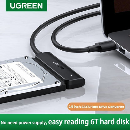 Ugreen, USB-A 3.0 to SATA Adapter Cable for 2.5? HDD and SSD - CM321 70609