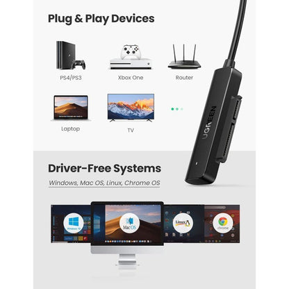 Ugreen, USB-A 3.0 to SATA Adapter Cable for 2.5? HDD and SSD - CM321 70609
