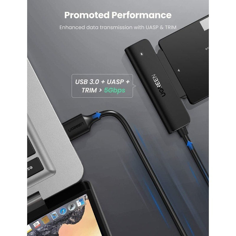 Ugreen, USB-A 3.0 to SATA Adapter Cable for 2.5? HDD and SSD - CM321 70609