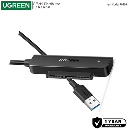 Ugreen, USB-A 3.0 to SATA Adapter Cable for 2.5? HDD and SSD - CM321 70609