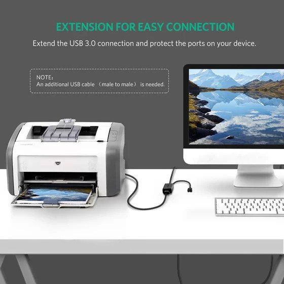 Ugreen, Usb 3.0 Cable Extension Male To Female With Buit In Booster Ugreen Us175 - 20827