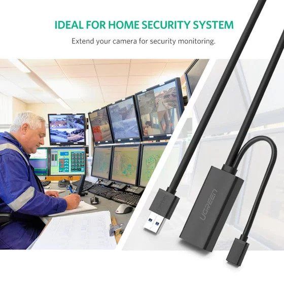 Ugreen, Usb 3.0 Cable Extension Male To Female With Buit In Booster Ugreen Us175 - 20827