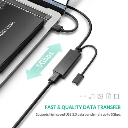 Ugreen, Usb 3.0 Cable Extension Male To Female With Buit In Booster Ugreen Us175 - 20827