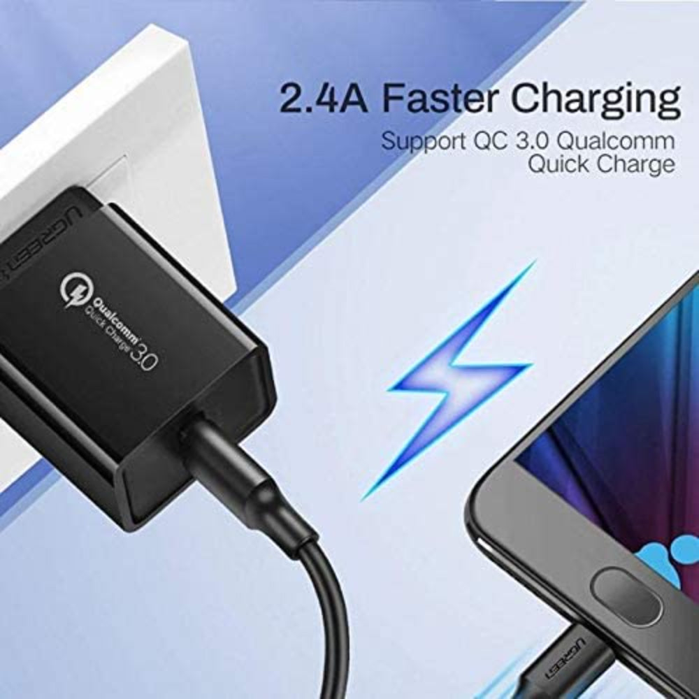 UGREEN USB-A to Micro USB 1M Cable, Fast Charge [White] - US289 60141