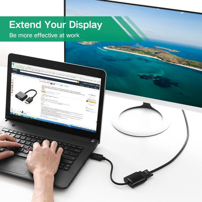 Ugreen, Display Port Male To Vga Female Converter, Full Hd Resolution Dp19 - 20415