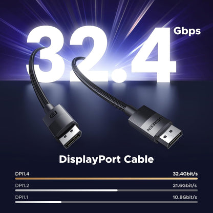 UGREEN 8K Display Port 1.4 Male to Male 3M Braided Cable - DP114 80393