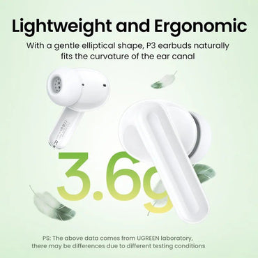 Ugreen, Hitune P3 Active Noise Cancelling Wireless Earbuds, Bluetooth 5.4 Stable Connection Ws207 - 45110