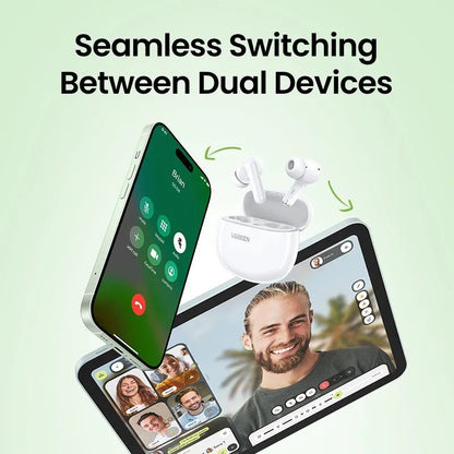 Ugreen, Hitune P3 Active Noise Cancelling Wireless Earbuds, Bluetooth 5.4 Stable Connection Ws207 - 45110