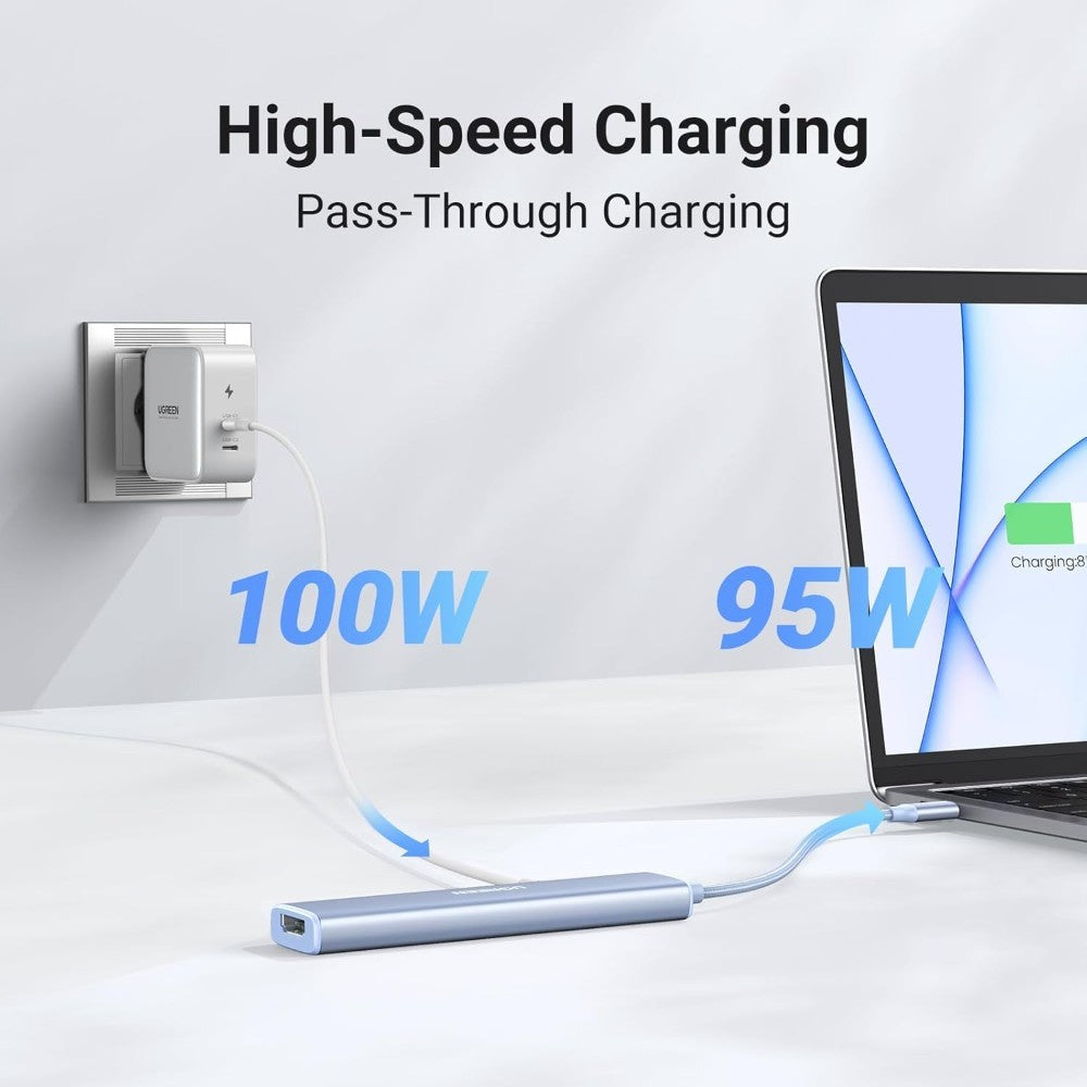 Ugreen, Revodok 5-In-1 Usb-C Hub Docking Station With Power Port Cm478 - 35580, Available in Different Colors