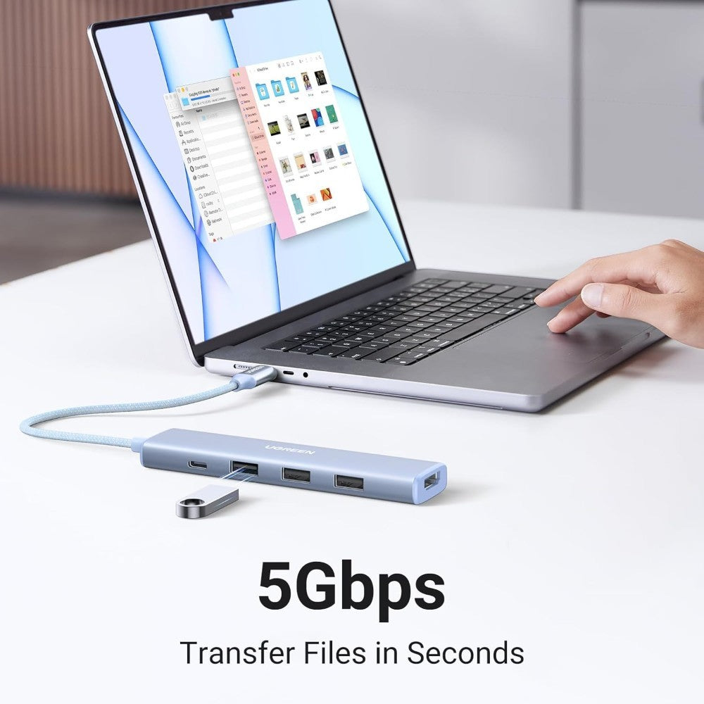 Ugreen, Revodok 5-In-1 Usb-C Hub Docking Station With Power Port Cm478 - 35580, Available in Different Colors