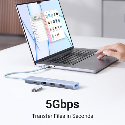 Ugreen, Revodok 5-In-1 Usb-C Hub Docking Station With Power Port Cm478 - 35580, Available in Different Colors