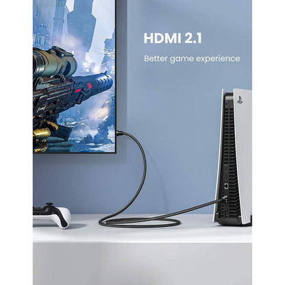 Ugreen, 8K Hdmi 2.1 Male To Male Braided Cable, Stable & Ultra-Fast Connection, Available In 2M - Hd140 80403
