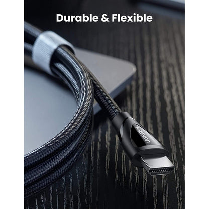 Ugreen, 8K Hdmi 2.1 Male To Male Braided Cable, Stable & Ultra-Fast Connection, Available In 2M - Hd140 80403