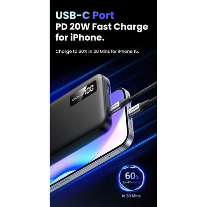 Ugreen, Power Bank 20W Pd, 3 Ports 10000 Mah, Smart & Fast Charging For Phones, Tablets, Ipads - Pb311 25742