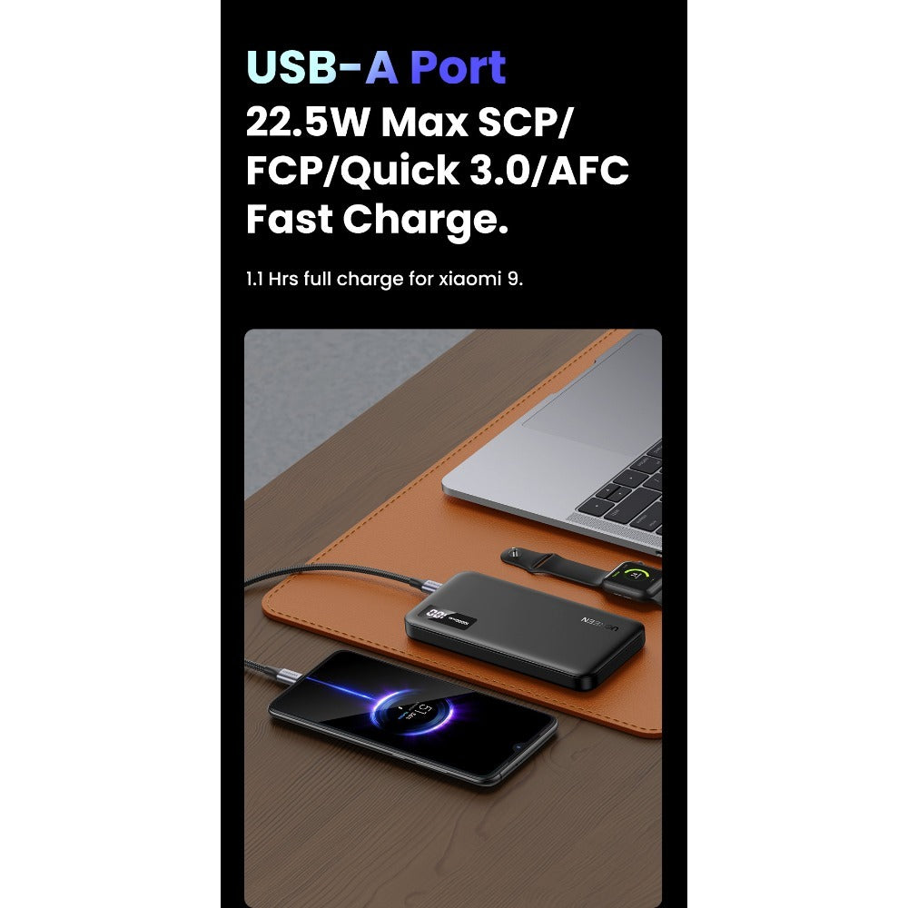 Ugreen, Power Bank 20W Pd, 3 Ports 10000 Mah, Smart & Fast Charging For Phones, Tablets, Ipads - Pb311 25742