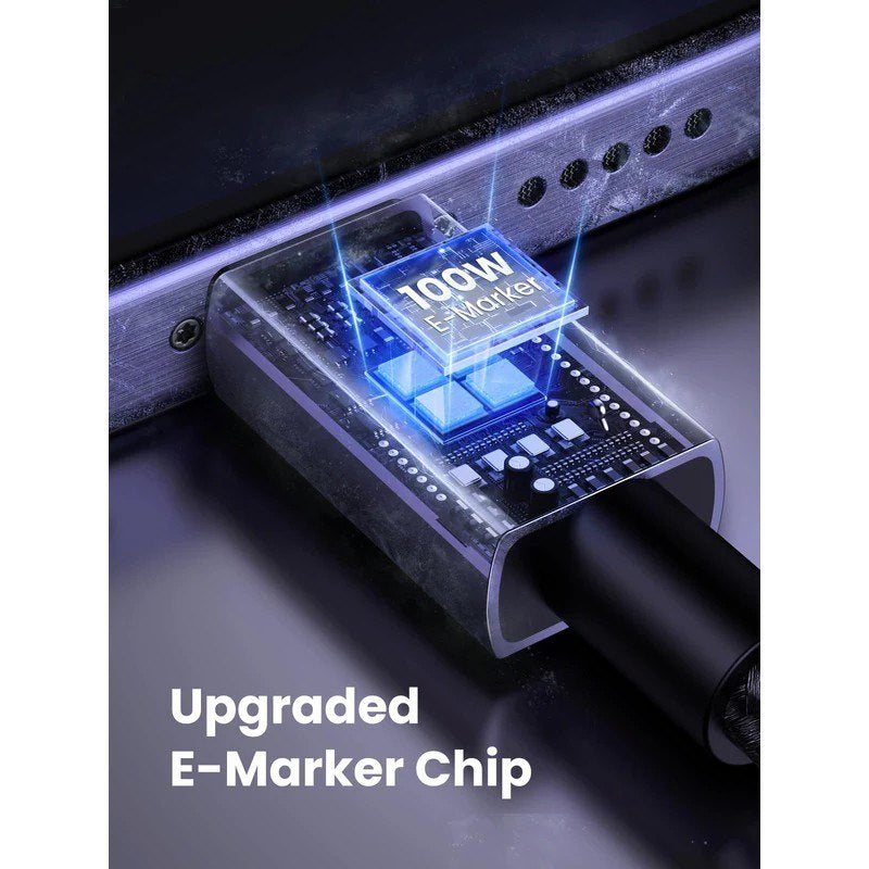 Ugreen, Usb-C To Usb-C 100W Braided Cable & Aluminum Body, Available in Different Sizes