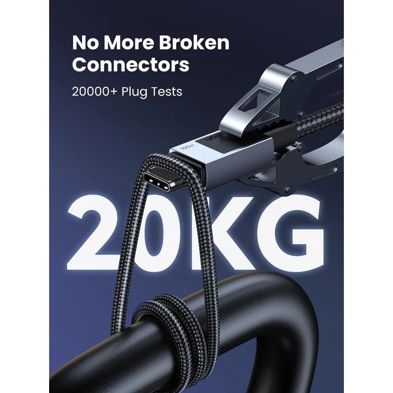 Ugreen, Usb-C To Usb-C 100W Braided Cable & Aluminum Body, Available in Different Sizes