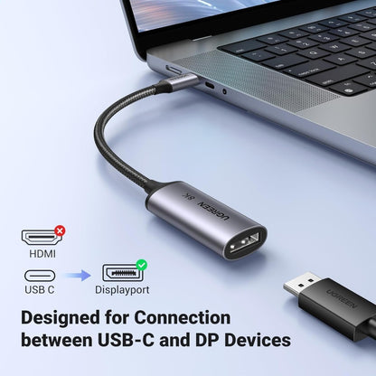 Ugreen, Usb-C Male To Display Port Female Braided Convertor Support 8K@60Hz, 4K@240Hz - Cm654 15575