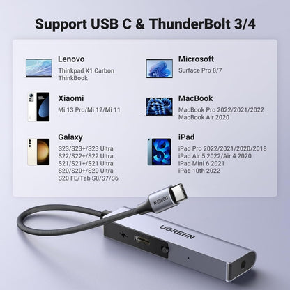Ugreen, Usb C To 3.5Mm Headphone & Usb-C Charging Port, Built-In Microphone - Cm230 90518