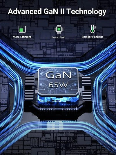 Ugreen, Nexode 65W Ganinfinity Chip, 4 Ports Charger For Phones, Tablets, Ipads, Laptops & Macbooks - Cd327 90747