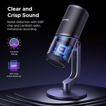 Ugreen, Usb Microphone For Pc With Rgb Lights For Streaming, Gaming, Podcasting, Recording, Laptop, Ps5 - Cm769 35629