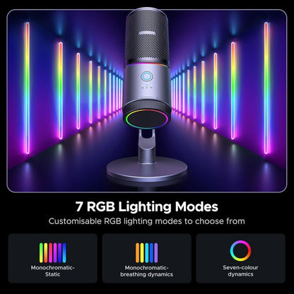 Ugreen, Usb Microphone For Pc With Rgb Lights For Streaming, Gaming, Podcasting, Recording, Laptop, Ps5 - Cm769 35629