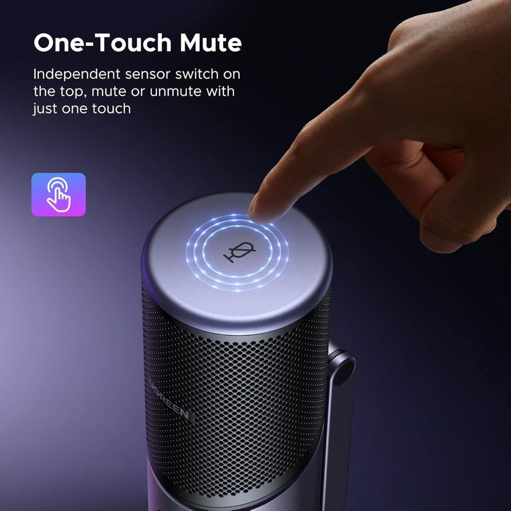 Ugreen, Usb Microphone For Pc With Rgb Lights For Streaming, Gaming, Podcasting, Recording, Laptop, Ps5 - Cm769 35629