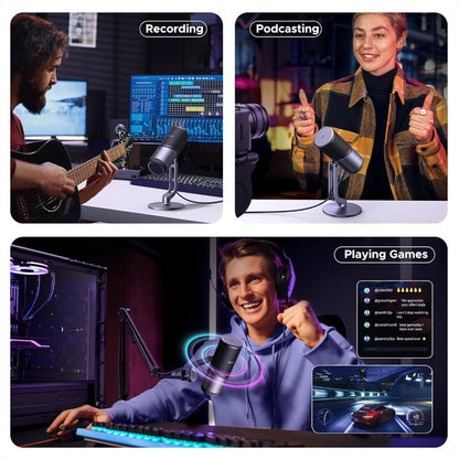 Ugreen, Usb Microphone For Pc With Rgb Lights For Streaming, Gaming, Podcasting, Recording, Laptop, Ps5 - Cm769 35629