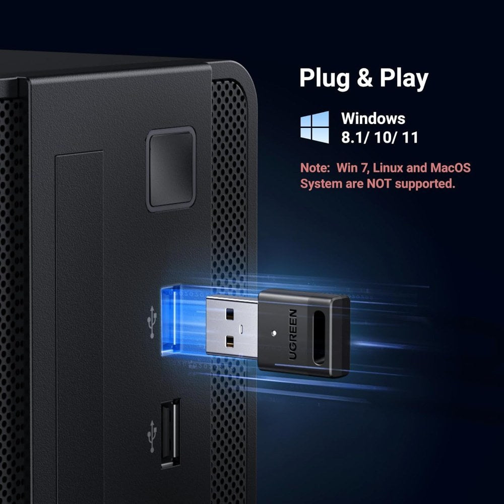 Ugreen, Bluetooth 5.3 Usb Adapter For Reliable And High-Speed Connectivity - Cm591 35995