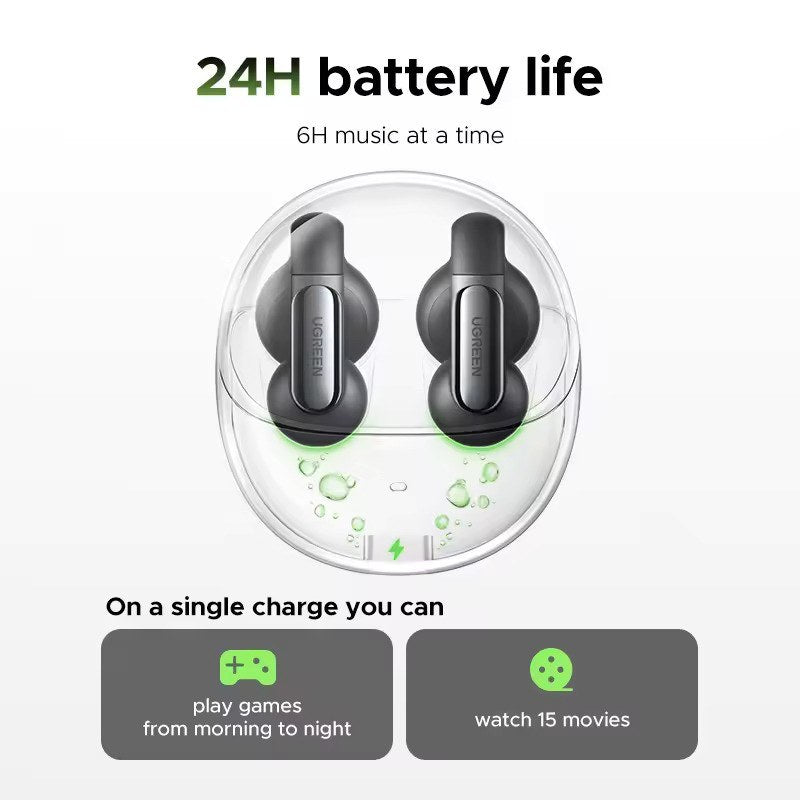 Ugreen, Hitune S5 Open Wearable Ear Clip True Wireless Earbuds With Environmental Noise Cancellation - Ws210 45760