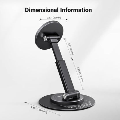 Ugreen, Magnetic Phone Stand For Magsafe, Height Adjustable With 360-Degree Rotating Base - Lp862 45376