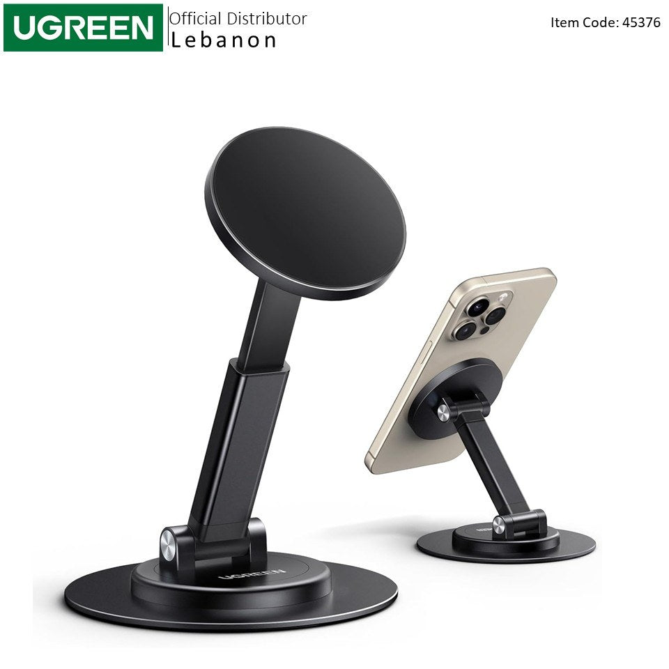 Ugreen, Magnetic Phone Stand For Magsafe, Height Adjustable With 360-Degree Rotating Base - Lp862 45376