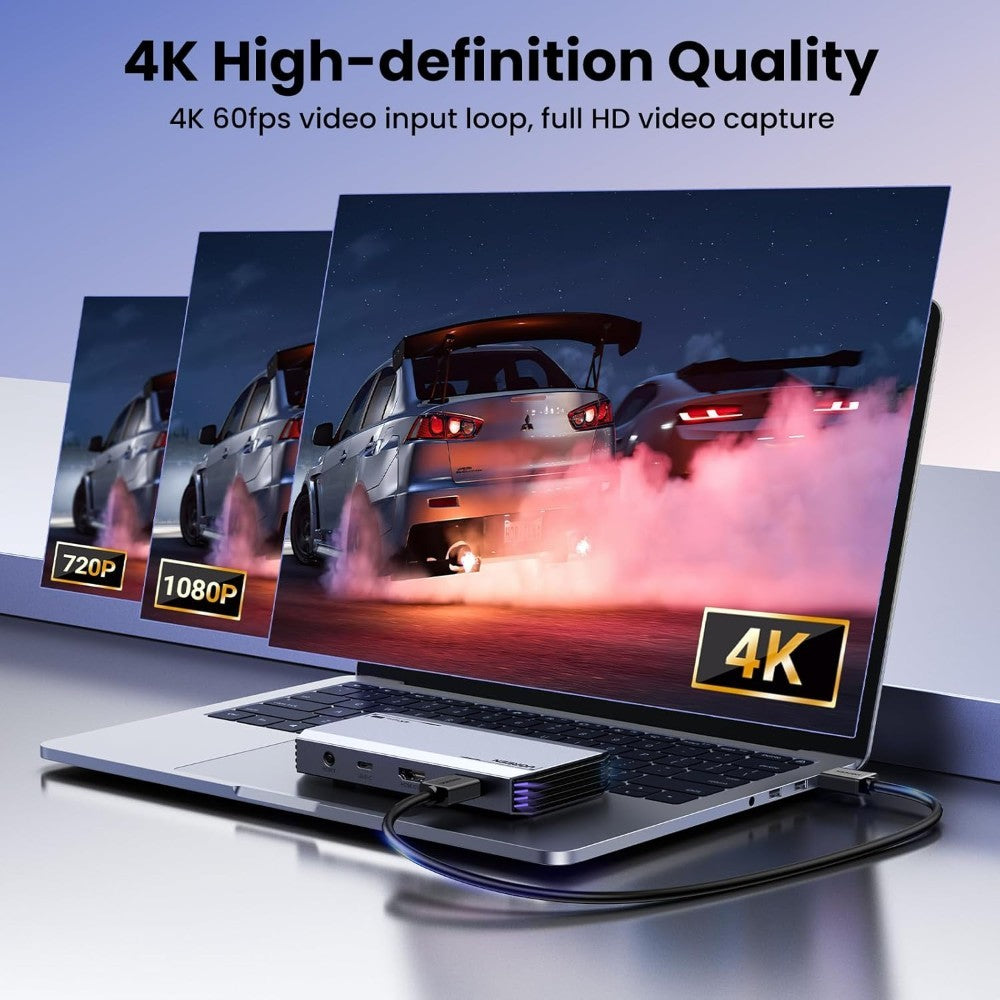 Ugreen, Professional Hdmi Video Capture, Card Ultra-Low Latency ? 4K@60Hz, 1080P@240Hz, Usb 3.0, Vrr & Hdr Support - Cm700 25173