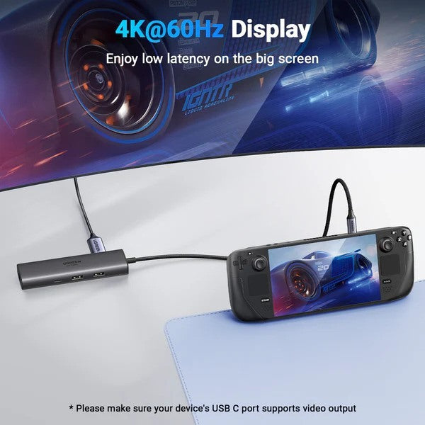 Ugreen, 6-In-1 Usb-C Hub Docking Station 2X Usb + Usb-C + Hdmi 4K/60Hz + Pd Port - Cm512 45000
