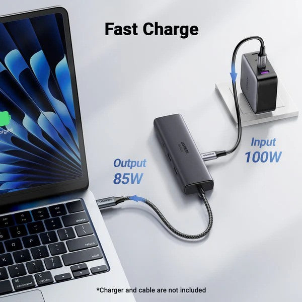 Ugreen, 6-In-1 Usb-C Hub Docking Station 2X Usb + Usb-C + Hdmi 4K/60Hz + Pd Port - Cm512 45000