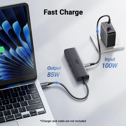 Ugreen, 6-In-1 Usb-C Hub Docking Station 2X Usb + Usb-C + Hdmi 4K/60Hz + Pd Port - Cm512 45000