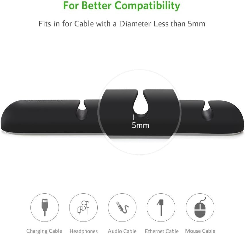 Ugreen, Cable Organizer With 4 Slots - Pack Of 2 - Lp114 30762