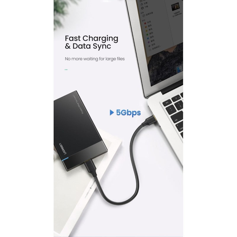 Ugreen, Hard Drive Data Cable Usb 3.0 A To Micro Usb 3.0 Cable, 0.5M 1M, - Us130 10840 10841