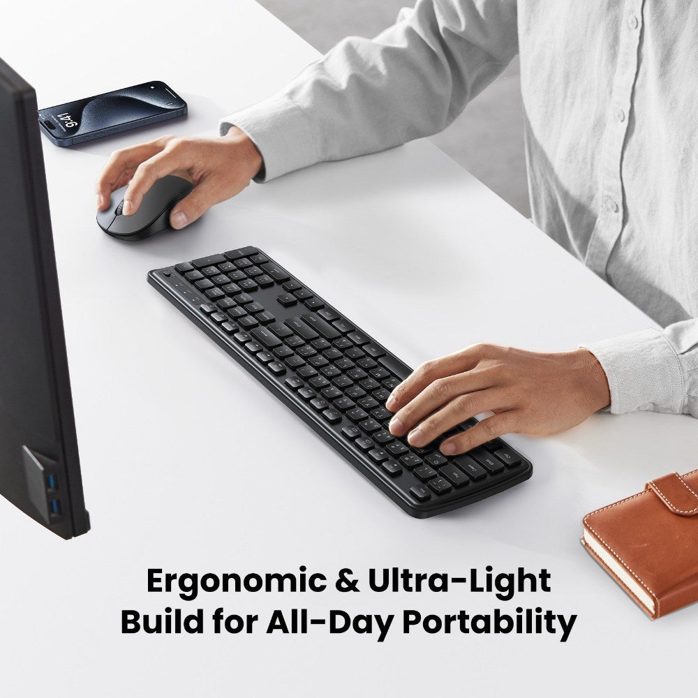 Ugreen, Built Strong. Built Smart. Silent And Comfortable Wireless Keyboard & Mouse Combo - Mk331 65781