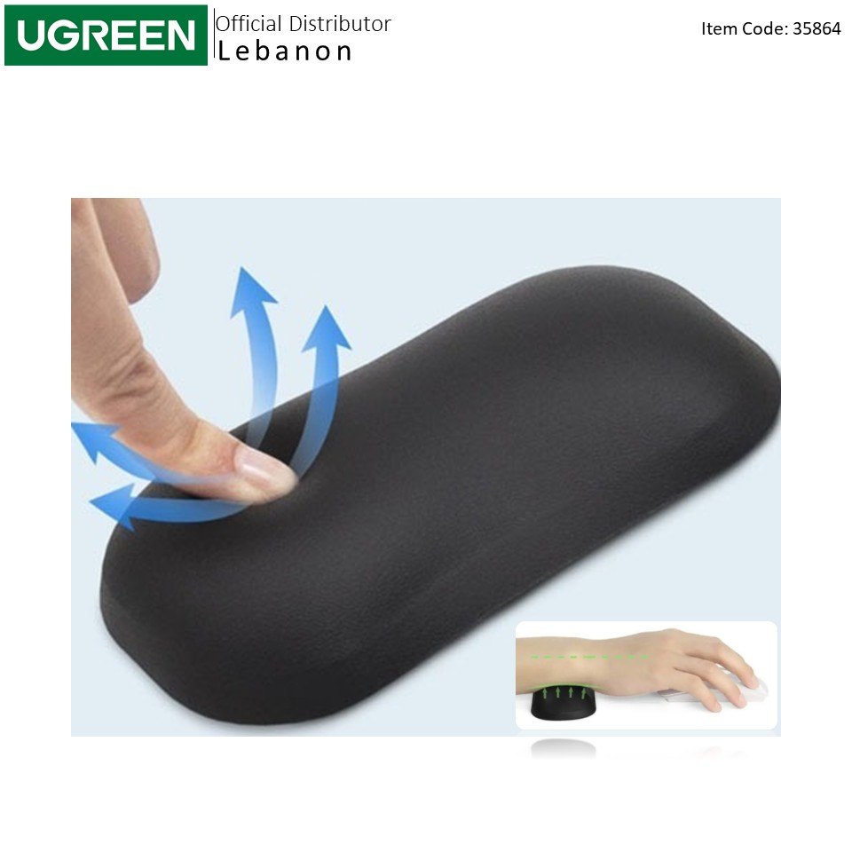 Ugreen, Ergonomic Mouse Wrist Rest Pad ? Memory Foam, Soft Fabric - Lp839 35864