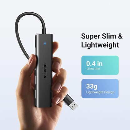 Ugreen, Usb 3.0 To 4- Port Usb 3.0 Hub, With Power Port, Stable Transmission, Data Transfer Up To 5 Gbps - Cm219 25851 35574, Available in Different Sizes