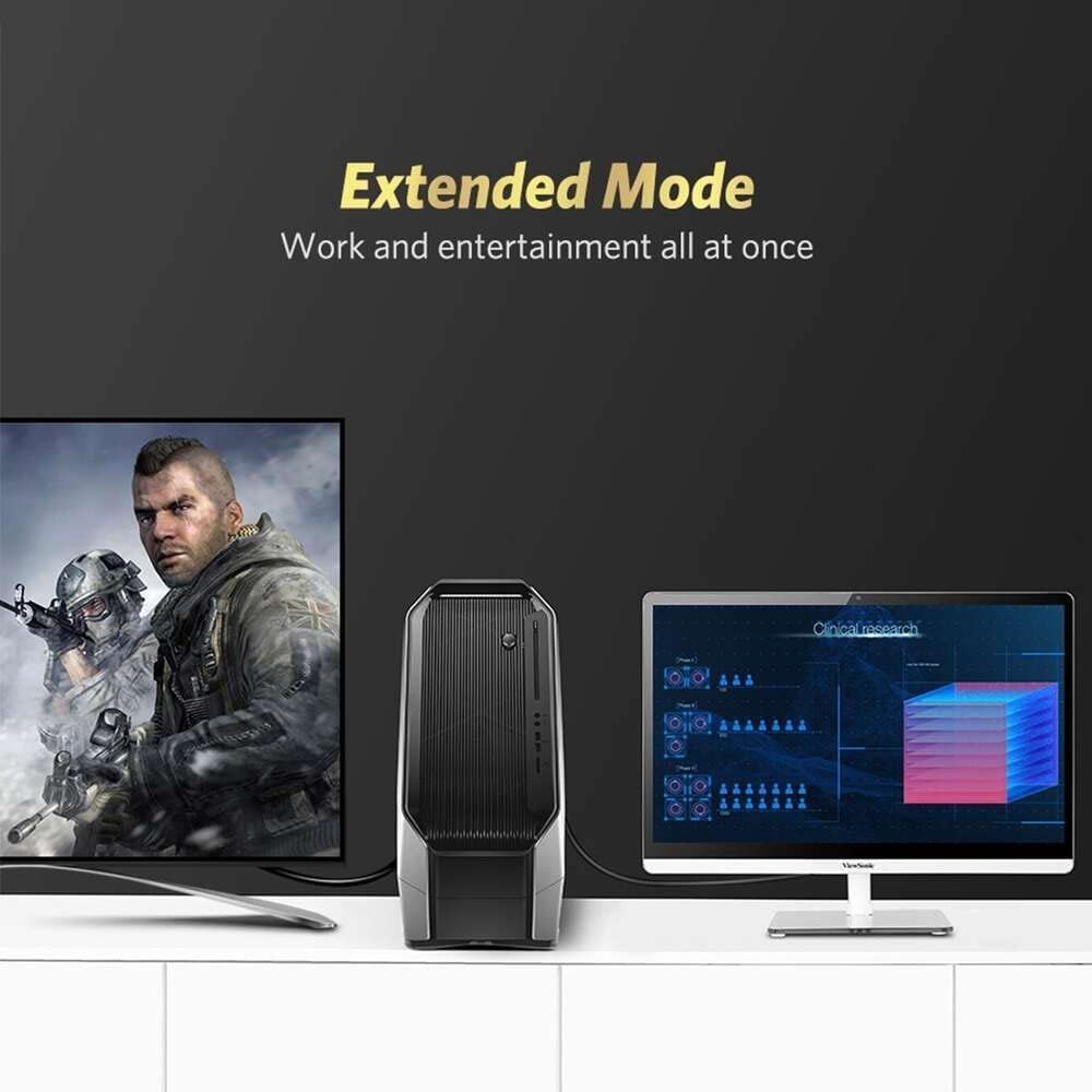 Ugreen, Dp Male To Vga Male Cable, 1.5M, Full Hd, High-Quality Video Connection - Dp105 10247