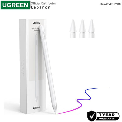 Ugreen, Wireless Charging Smart Stylus Pen For Ipad - High Precision, Palm Rejection, Magnetic Charging - Lp653 15910