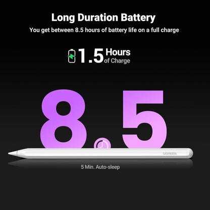 Ugreen, Wireless Charging Smart Stylus Pen For Ipad - High Precision, Palm Rejection, Magnetic Charging - Lp653 15910