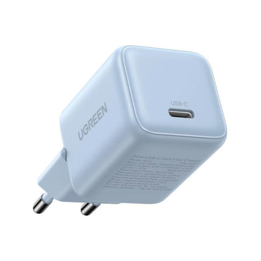UGREEN 20W GaN Tech Chip, Smart & Fast Charger for Phones, Tablets, Ipads [Light Blue] - X512 55555